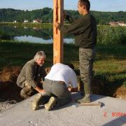 construction du chalet en 2009. Enfin l'autorisation !!